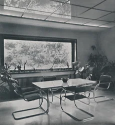 Breakfast room in a house in Bucharest, 1942