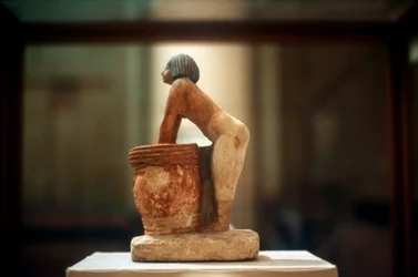 Brewing Beer, Egyptian Tomb Model from Meketra, 9th Dynasty