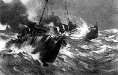 British Torpedo Craft in North Sea Storms, First World War