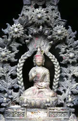 Buddha in Golden temple, Patan, Nepal