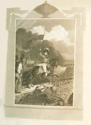 Buonaparte attempting to force the Bridge of Arcola