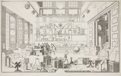Geometry Cabinet of Mr. LE CLERC - Research Centres The Physical Laboratory of the Academy of Sciences, Paris, c 1700