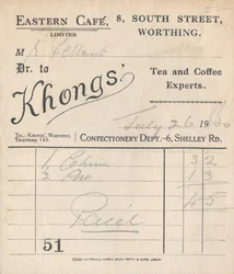 Cafe Receipt