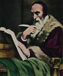 Calvin 1509-1564 - Painting by Scheffer, 1934