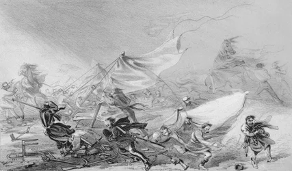 Camp Before Sebastopol - Effects of the Frightful Storm on the 14th Nov, 1854, 1850s