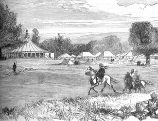 Camp of Ameer Yakoub Khan, Gundamuk, c. 1880