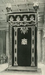 Canopy in the Throne Room, Government House, 1925