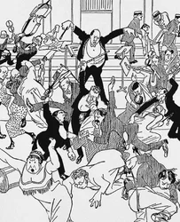 Caricature on Schoenberg