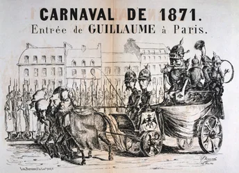 Carnaval de 1871, Wilhelm I of Prussia Entering Paris, February 1871