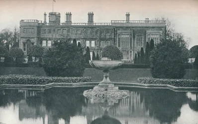 Castle Ashby, Northants: South Side, With Fountain