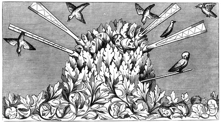 Catching Birds, 14th Century