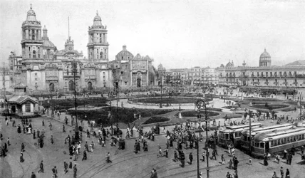 Cathedral and National Palace, Mexico City, Mexico