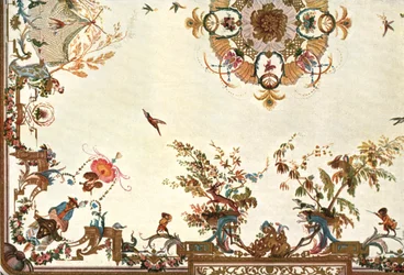 Ceiling in the Grande Singerie, Château de Chantilly, France, 1928