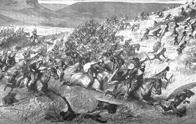 Charge of the Seventeenth Lancers at Ulundi, 1879