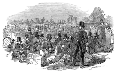 Chartist Agitation, the Police Force on Bonners Fields, 1848, 1900