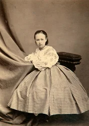Childhood portrait of Sophia Perovskaya, 1860s