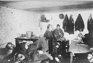 Chinese lodging house in San Francisco, California, c.1900