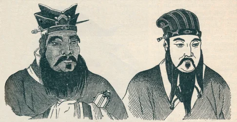 Chinese Portraits of Confucius and His Great Follower Mencius