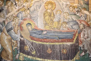 Chora Church Museum: Death of the Virgin Mosaic (Coimesis), Istanbul, Turkey