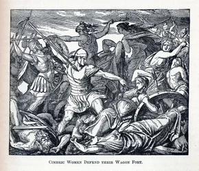 Cimbric Women Defend Their Wagon Fort