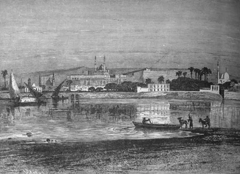 Citadel in Cairo, from the Nile