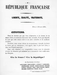 Citoyens, from French Political posters of the Paris Commune