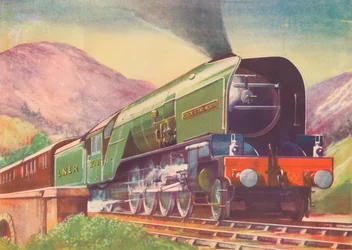 Cock O The North Locomotive, L.N.E.R., in the Highlands