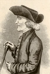 Cocked hat worn by a Quaker gentleman of Pennsylvania, 1774, 1937