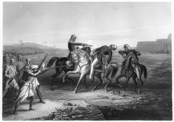 Colonel Platt killed by the mutineers at Mhow