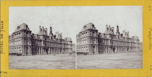 Commune of Paris (1871): view of the Town Hall