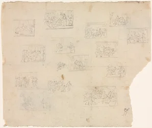 Compositional Sketches after Raphael and other artists, c. 1800