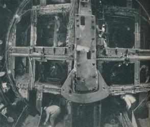 Compound Greathead Shield Destroying A Barrier Between Two Countries, c1935