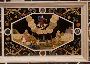 St. Corona Church, Stone Inlay Work