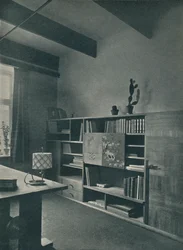 Corner of a Library Designed by Hans Hartl