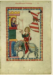 Count Konrad von Kirchberg from the Codex Manesse, Between 1305 and 1340