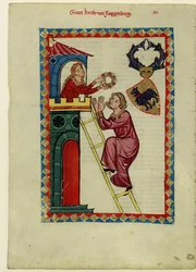 Count Kraft III of Toggenburg From the Codex Manesse