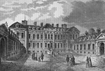 Courtyard of Montagu House, Great Russell Street, Bloomsbury, London