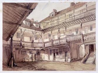 Courtyard of the Oxford Arms Inn, Warwick Lane, London