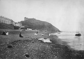 Criccieth - View of the Beach and the Castle