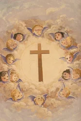 Cross and angels, Montmin, France