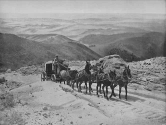 Crossing San Marcos Pass, California