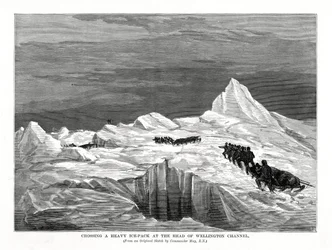 Crossing a Heavy Ice-Pack at the Head of Wellington Channel