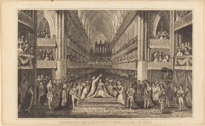 Crowning of Queen Victoria, June 28, 1838 (right half)