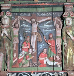Crucifixion Scene from an Altar-Piece, 17th Century