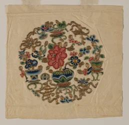 Cut Out Motif Needlework, China, Qing Dynasty