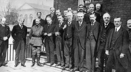 David Lloyd George, British Prime Minister, with Some of His Colleagues