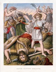 David Slaying Goliath, c1860