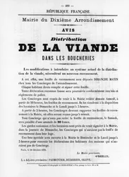 De La Viande, from French Political Posters of the Paris Commune, May 1871