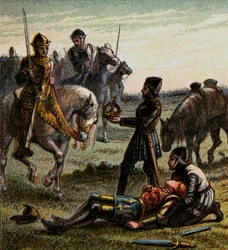 Death of Richard the Third, 1485, c1850