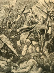Death of Harold at the Battle of Hastings, 1873